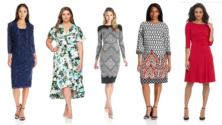 What are the types of dresses that are appropriate for mature women?
