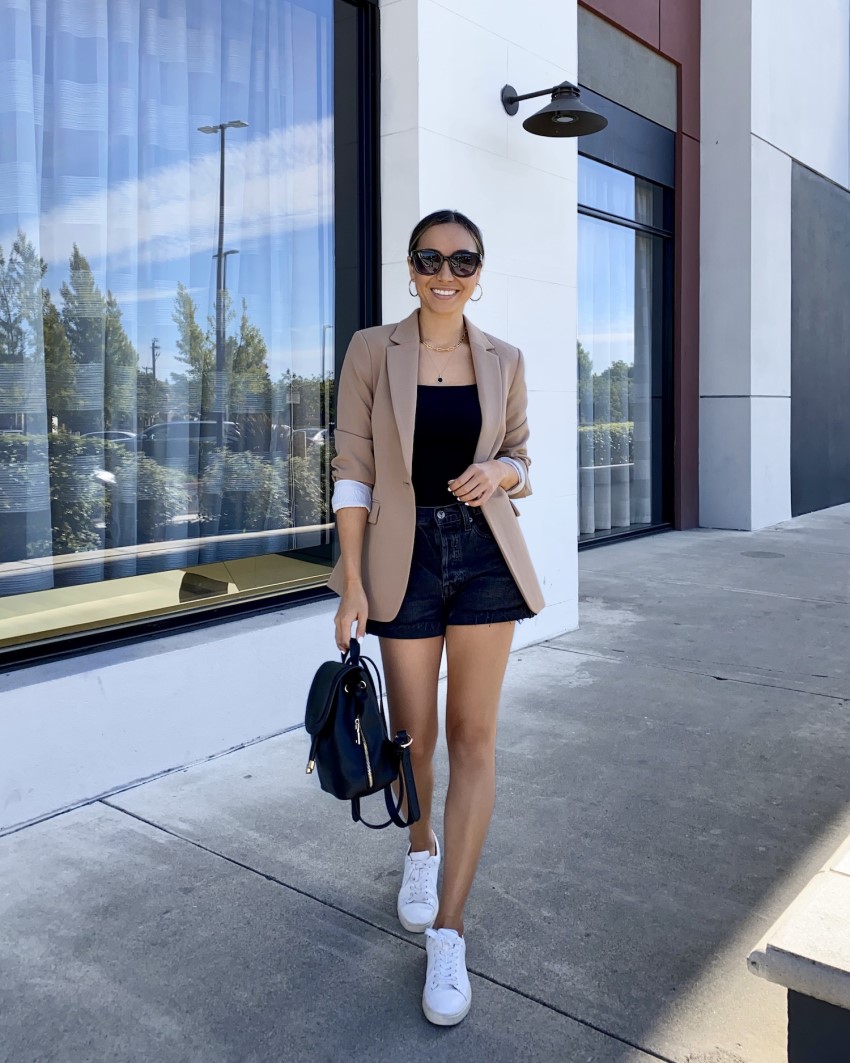 Blazer Outfit With Shorts